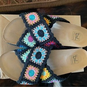 Dirty Laundry BoHo platform sandals, black size 9.5 (original box)